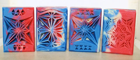 4th of July Carved Soap