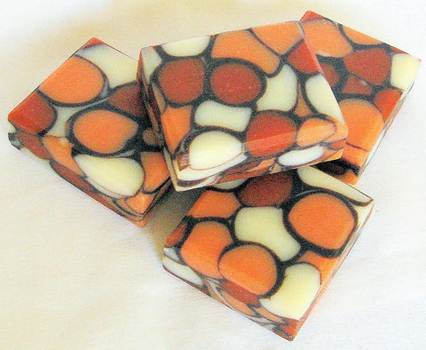 Tangerine Dancing Funnel Swirl Soap