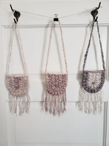 Crochet Toddler Boho Purse with Fringe