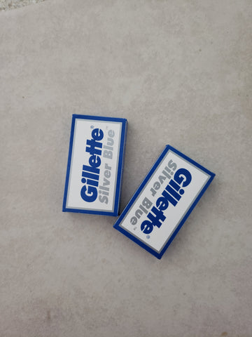 DE Razor Blades - Gillette Silver Blue