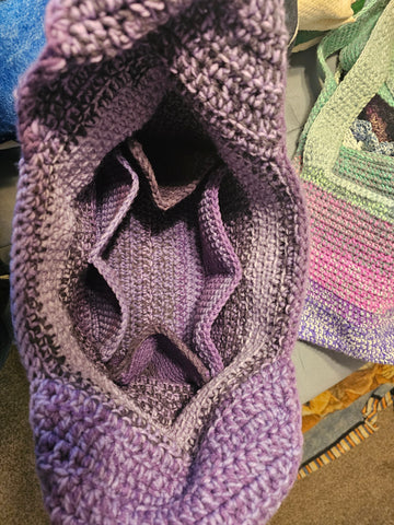 Large Crochet Hobo Bag - accessories