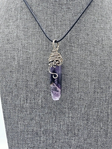 Sterling Silver Amethyst Crystal Pendants